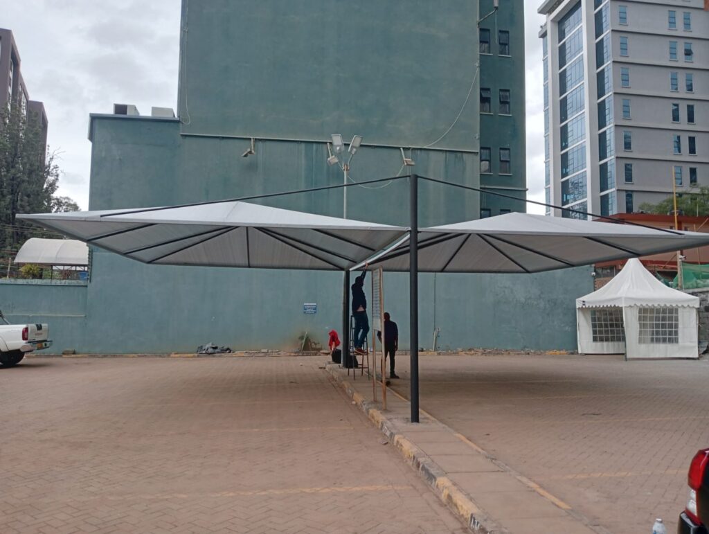 Car shades in Kenya